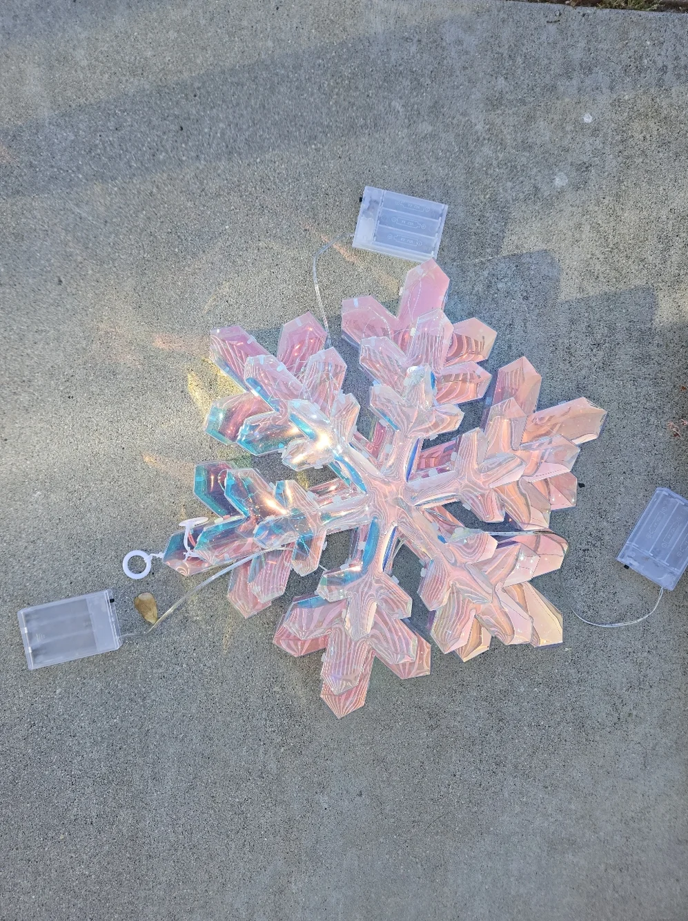 Target Set of 3 different size Snowflake Decoration Fantasy Winter Holiday Light